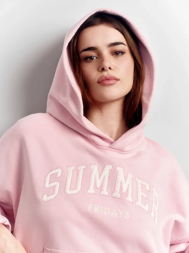 Gap × Summer Fridays – gruba bluza z kapturem w stylu oversize z logo