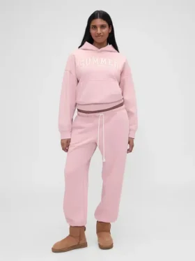 Gap × Summer Fridays – grube spodnie dresowe z luźnym krojem i logo
