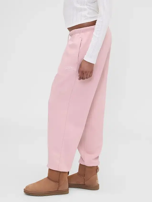 Gap × Summer Fridays – grube spodnie dresowe z luźnym krojem i logo
