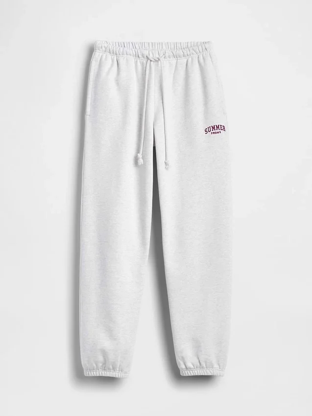 Gap × Summer Fridays – grube spodnie dresowe z luźnym krojem i logo