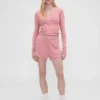 GAP × Summer Fridays – koszulka piżamowa typu henley z dzianiny typu pointelle