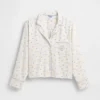 Gap × Summer Fridays Luźna flanelowa koszula piżamowa w kropki