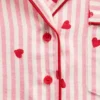 GAP × Summer Fridays Luźna flanelowa koszula piżamowa w serduszka
