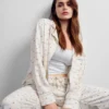 Gap × Summer Fridays Luźna flanelowa koszula piżamowa w kropki