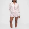 Gap × Summer Fridays Poplinowe szorty piżamowe typu boxer z nadrukiem „Kiss”