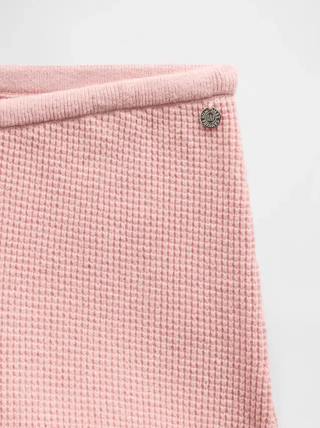 GAP × Summer Fridays Spodnie z dzianiny typu „waffle” z elastycznym pasem CashSoft