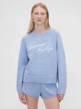 GAP × Summer Fridays – sweter oversize z logo