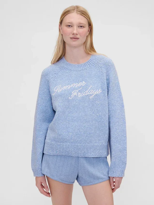 GAP × Summer Fridays – sweter oversize z logo