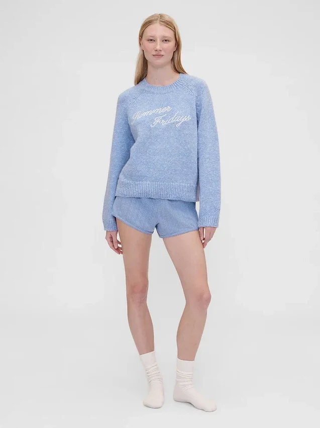 GAP × Summer Fridays – sweter oversize z logo