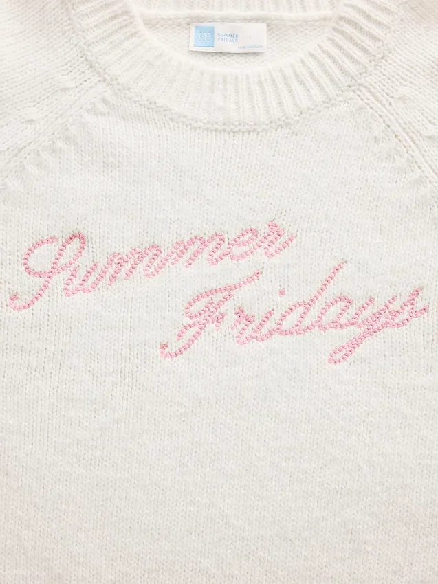 GAP × Summer Fridays – sweter oversize z logo