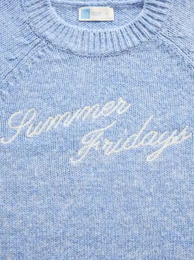 GAP × Summer Fridays – sweter oversize z logo