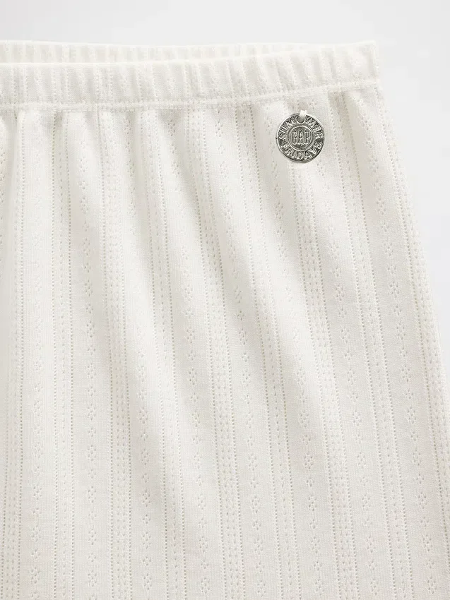 GAP × Summer Fridays – szorty piżamowe z dzianiny typu pointelle