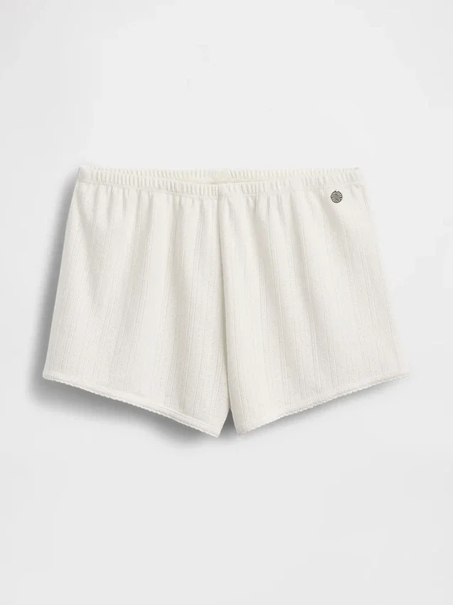 GAP × Summer Fridays – szorty piżamowe z dzianiny typu pointelle