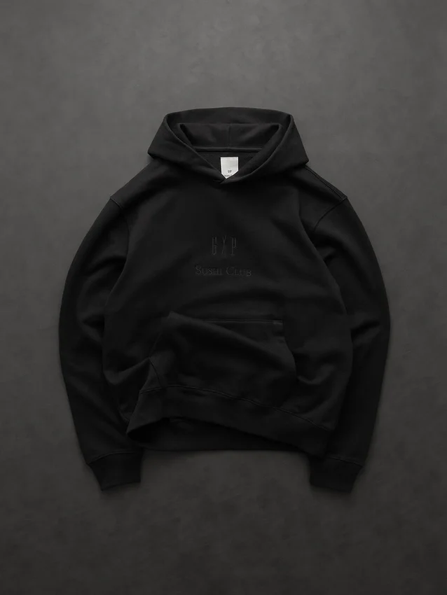 Gap × Sushi Club – gruba bluza z kapturem z logo