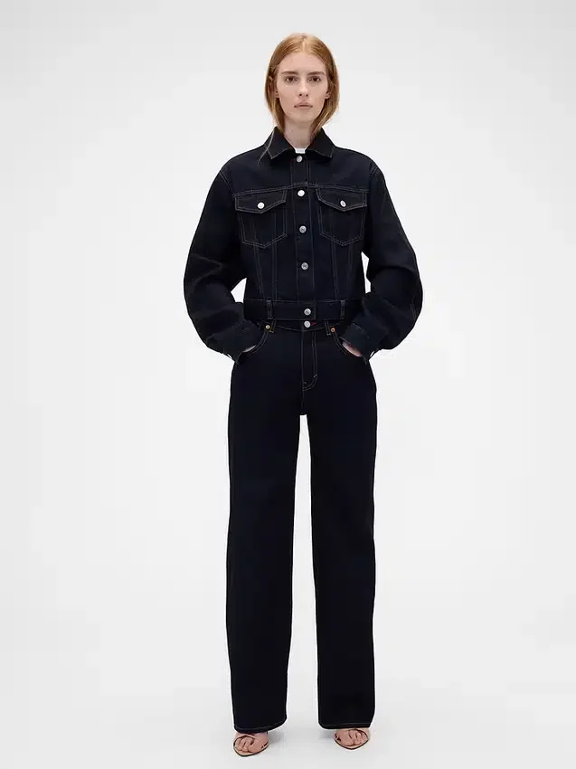 GAP × Victoria Beckham – Jeansy z wysokim stanem o prostym kroju