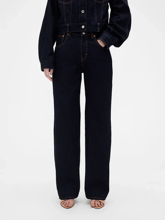 GAP × Victoria Beckham – Jeansy z wysokim stanem o prostym kroju
