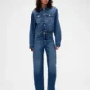GAP × Victoria Beckham – luźna, skrócona kurtka dżinsowa