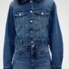 GAP × Victoria Beckham – luźna, skrócona kurtka dżinsowa