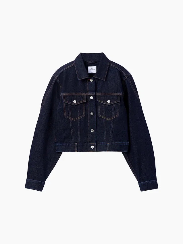 GAP × Victoria Beckham – luźna, skrócona kurtka dżinsowa