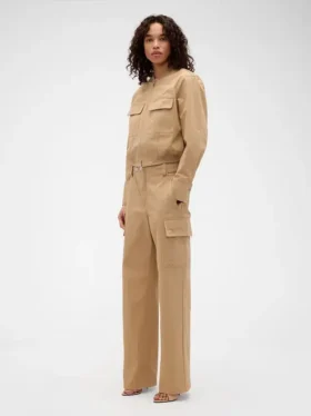 Gap × Victoria Beckham Spodnie cargo z wysokim stanem