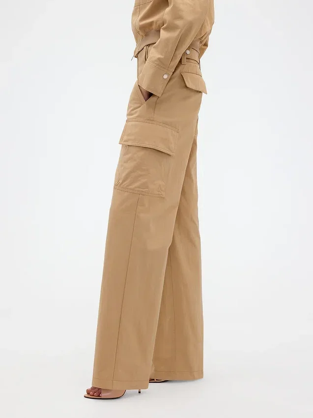 Gap × Victoria Beckham Spodnie cargo z wysokim stanem