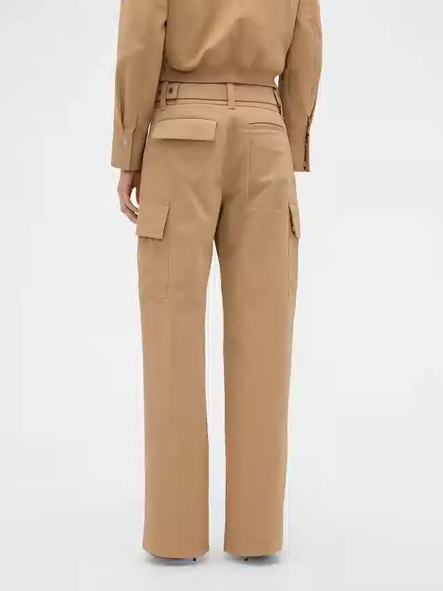 Gap × Victoria Beckham Spodnie cargo z wysokim stanem