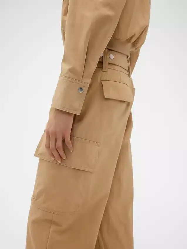 Gap × Victoria Beckham Spodnie cargo z wysokim stanem