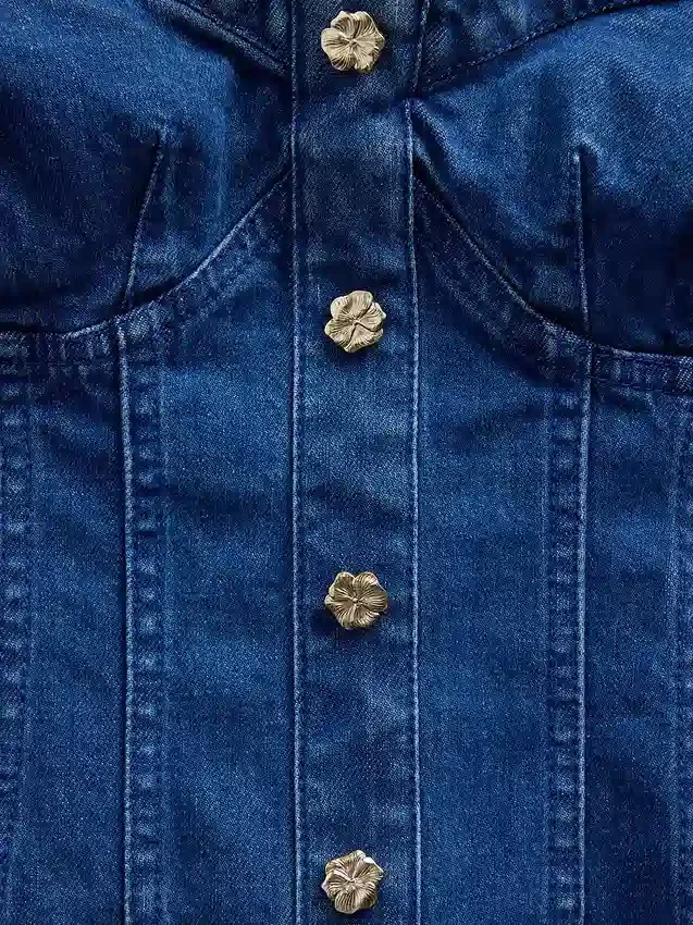 Gorset dżinsowy GAP × Hfr marki Atelier Ndigo