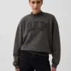 Gruba bluza oversize z frotte francuskiego o stójce