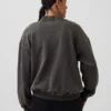 Gruba bluza oversize z frotte francuskiego o stójce