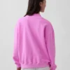 Gruba bluza oversize z frotte francuskiego o stójce