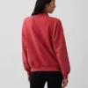 Gruba bluza oversize z frotte francuskiego o stójce