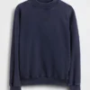 Gruba bluza oversize z frotte francuskiego o stójce