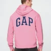 Gruba bluza z kapturem z frotte francuskiego z logo GAP