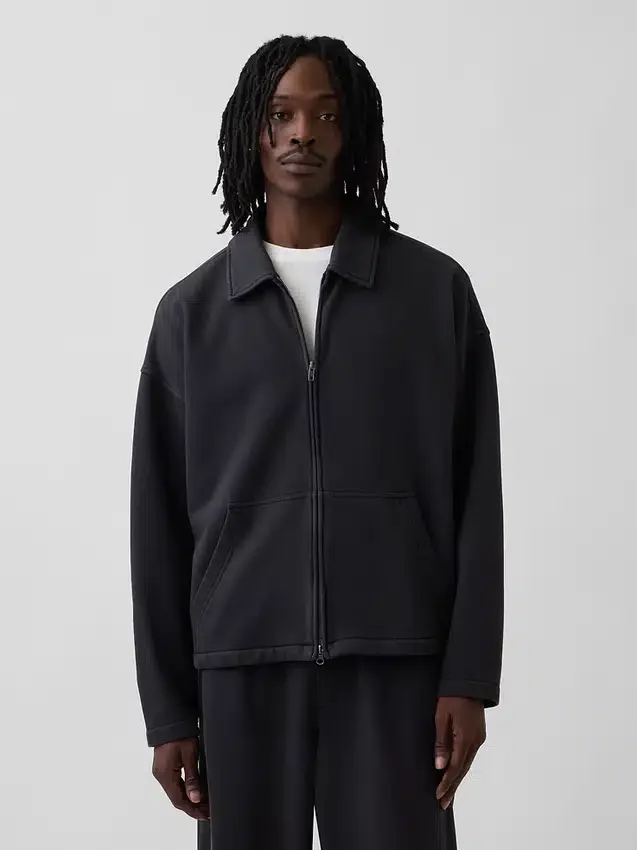 Gruba bluza z zamkiem błyskawicznym w stylu oversize dla dorosłych