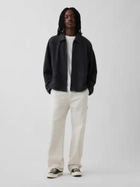Gruba bluza z zamkiem błyskawicznym w stylu oversize dla dorosłych