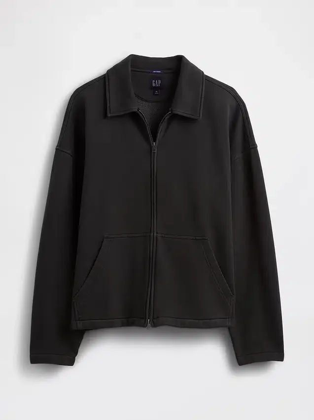 Gruba bluza z zamkiem błyskawicznym w stylu oversize dla dorosłych