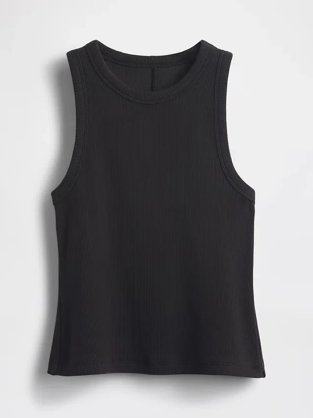 Gruba koszulka bez rękawów z dekoltem typu halter