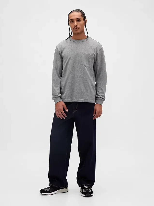 Gruba koszulka o luźnym kroju