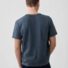 Gruba koszulka z logo o luźnym kroju