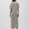 Gruba, oversizowa sukienka typu T-shirt w stylu maxi