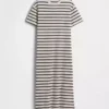 Gruba, oversizowa sukienka typu T-shirt w stylu maxi