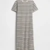 Gruba, oversizowa sukienka typu T-shirt w stylu maxi