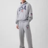 Grube spodnie dresowe Team USA dla dorosłych