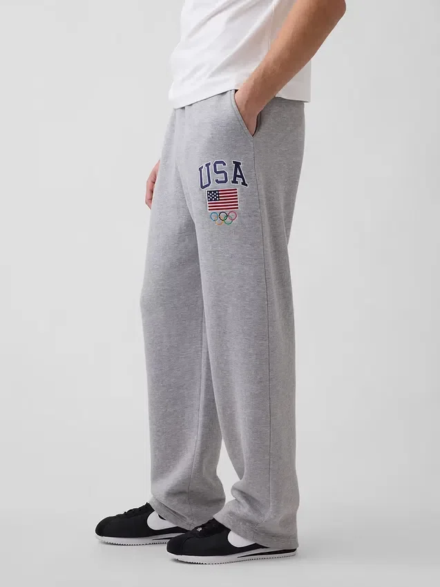 Grube spodnie dresowe Team USA dla dorosłych