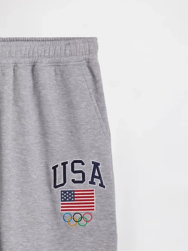 Grube spodnie dresowe Team USA dla dorosłych