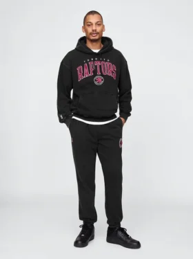 Grube spodnie dresowe z logo NBA Toronto Raptors