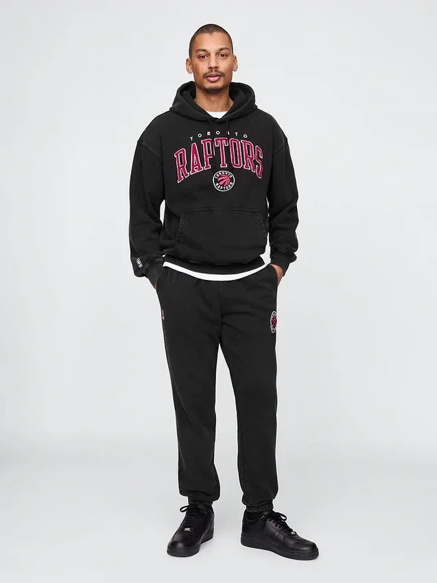 Grube spodnie dresowe z logo NBA Toronto Raptors