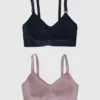 Ingrid and Isabel Basics – bezszwowy biustonosz odzieży ciążowej 2 w 1 do karmienia i odciągania mleka, zestaw 2 sztuki