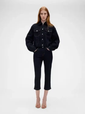 Jeansy capri z niskim stanem GAP × Victoria Beckham